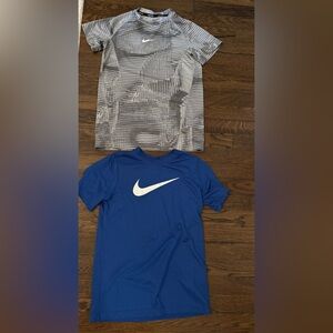 (2) Nike Boys Dri Fit short sleeve t shirts